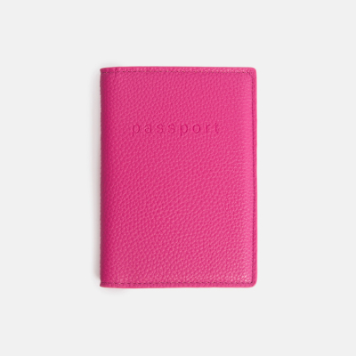 Fuchsia Pink Passport Holder|Caroline Gardner