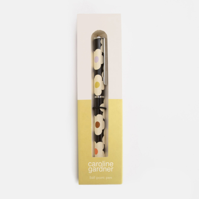 Charcoal Multi Flower Boxed Pen|Caroline Gardner