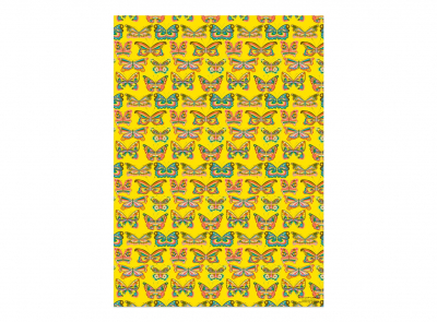 Psychedelic Butterfly wrap roll- 3 sheets|Red Cap Cards