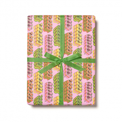 Candy Ribbons Holiday Wrap|Red Cap Cards