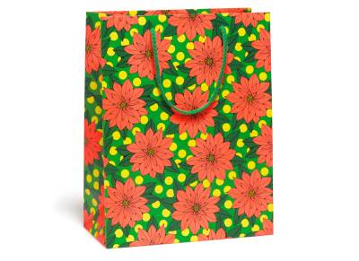 Big Poinsettia Large Bag|Red Cap Cards