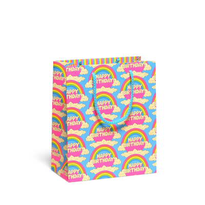 All Over Rainbows Birthday medium bag|Red Cap Cards