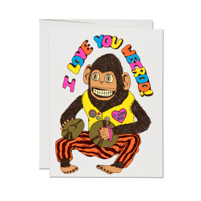 Love You Weirdo SPOT card|Red Cap Cards