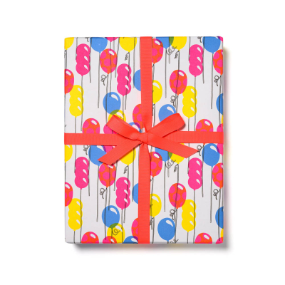 Balloons wrap roll-3 sheets|Red Cap Cards