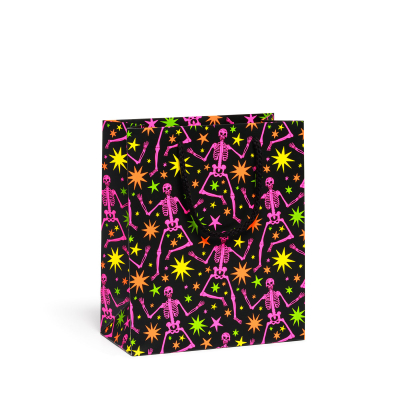 Skeleton Fun Halloween Medium Bag|Red Cap Cards
