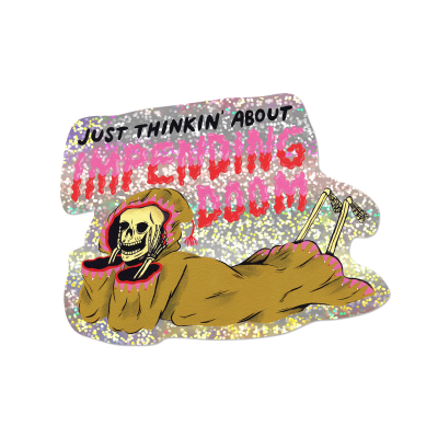 Impending Doom sticker|Red Cap Cards