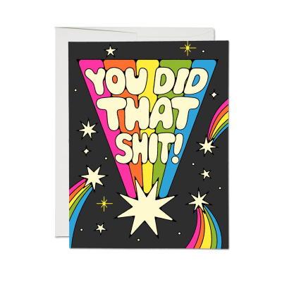 You Did That SPOT Congrats Card|Red Cap Cards