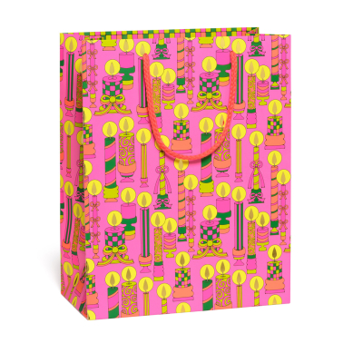 Jingle Glow FOIL SPOT Holiday Large Bag|Red Cap Cards