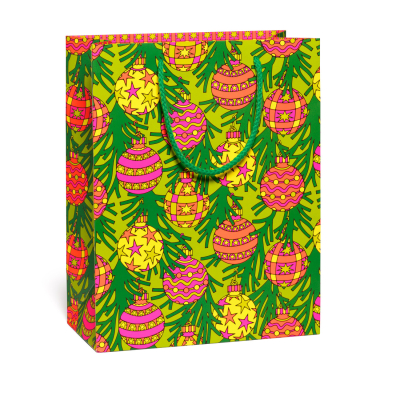 Bright Baubles SPOT Holiday Large Bag|Red Cap Cards