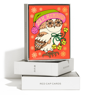 Bah Humbug FOIL SPOT Holiday Boxed Set|Red Cap Cards