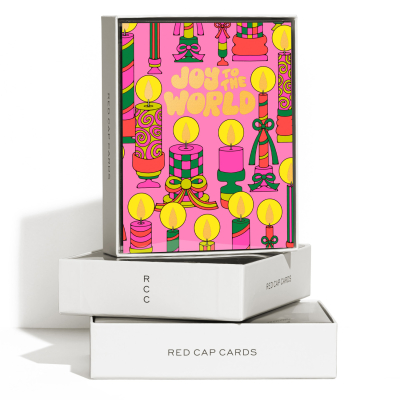 Jingle Glow FOIL SPOT Holiday Boxed Set|Red Cap Cards
