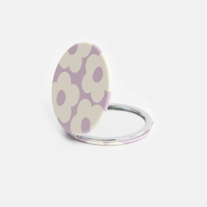 Lilac Flower Round Pocket Mirror|Caroline Gardner