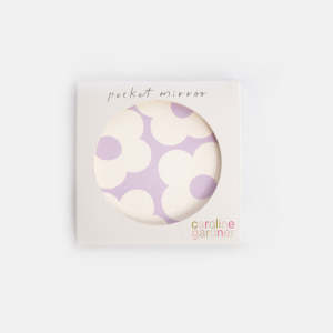 Lilac Flower Round Pocket Mirror|Caroline Gardner