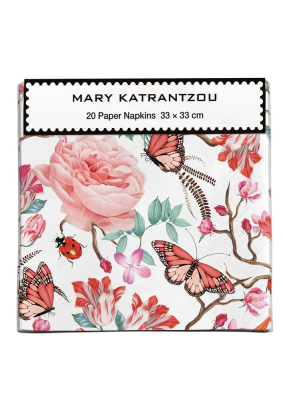 PAPER NAPKIN Red Floral