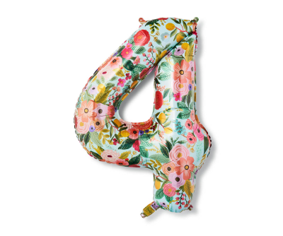 Garden Party Numbered Foil Balloon 4|Rifle Paper