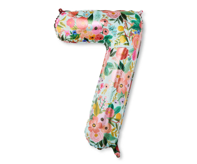 Garden Party Numbered Foil Balloon 7|Rifle Paper