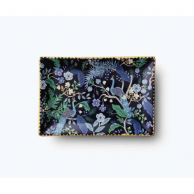 Peacock Catchall Tray|Rifle Paper