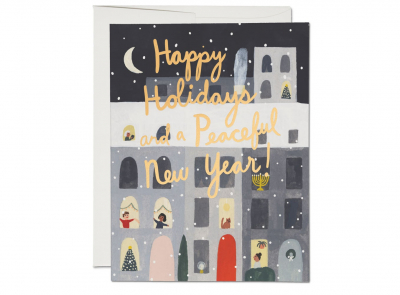 City Snow FOIL Holiday Boxed Set|Red Cap Cards