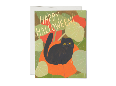 Halloween Kitten FOIL Card|Red Cap Cards