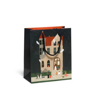Trick or Treat House Halloween medium bag|Red Cap Cards