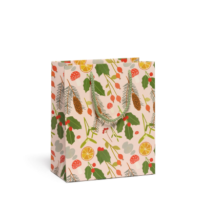 Holiday Greens Medium Bag|Red Cap Cards