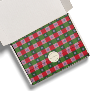 Holiday Checker Tissue Paper|Red Cap Cards