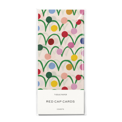 Festive Globes Holiday Tissue Paper|Red Cap Cards