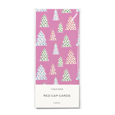 Polka Dot Trees Holiday Tissue Paper|Red Cap Cards