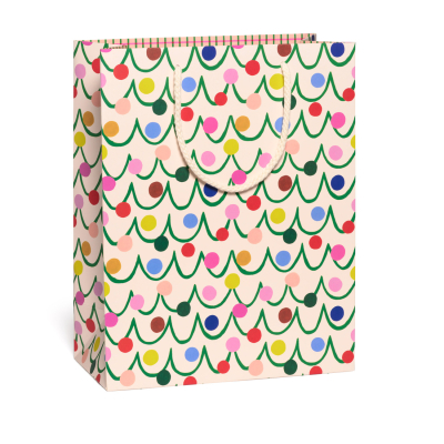 Festive Globes Holiday Large Bag|Red Cap Cards