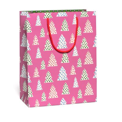 Polka Dot Trees Holiday Large Bag|Red Cap Cards