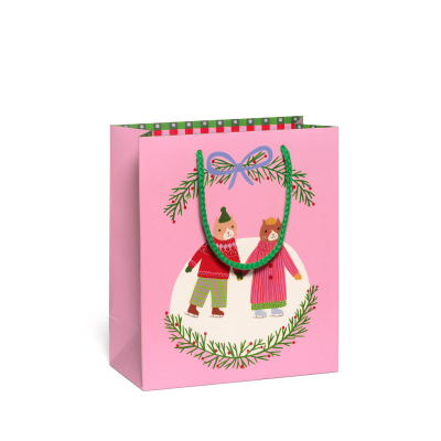Skating Cats Holiday Medium Bag|Red Cap Cards