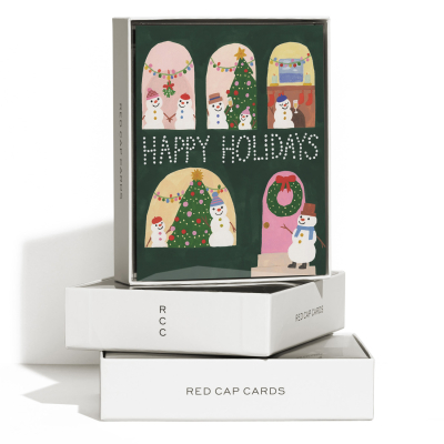 Festive Glow FOIL Holiday Boxed Set|Red Cap Cards