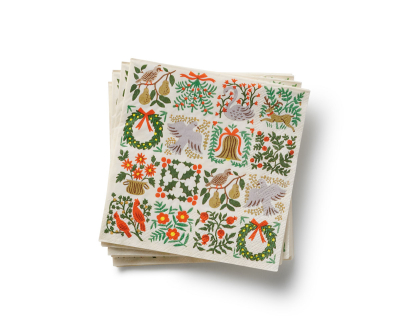 Christmastide Cocktail Napkins|Rifle Paper