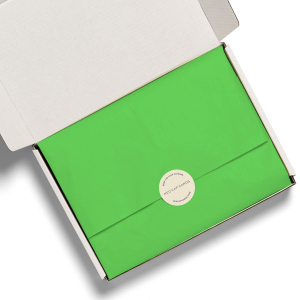 Neon Green Spot Tissue paper|Red Cap Cards