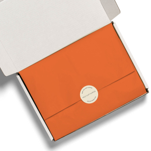 Neon Orange Spot Tissue paper|Red Cap Cards