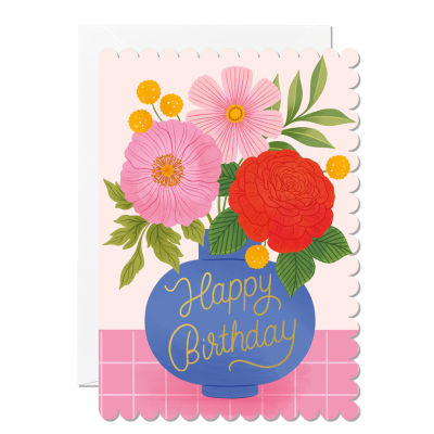Happy Birthday Vase