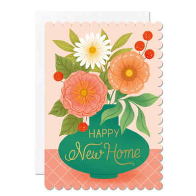 Happy New Home Vase