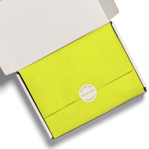 Neon Yellow Spot Tissue paper|Red Cap Cards