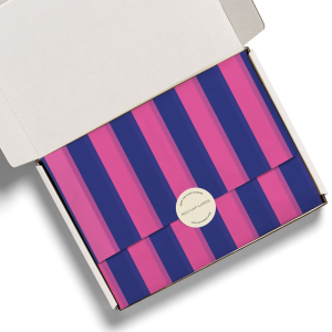 Blue And Pink Stripes SPOT Tissue Paper|Red Cap Cards