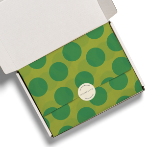 Green Dots SPOT Tissue Paper|Red Cap Cards