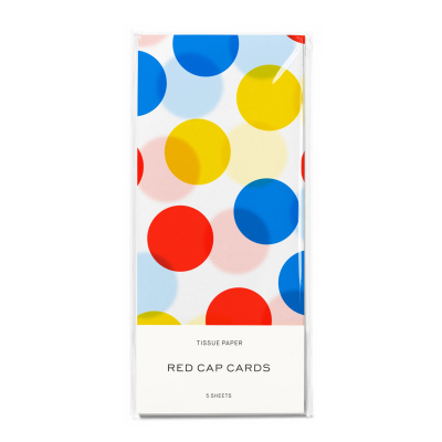 Primary Dots SPOT Tissue Paper|Red Cap Cards