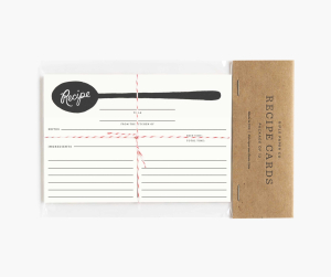 Pack of 12 Charcoal Spoon Recipe Cards|Rifle Paper