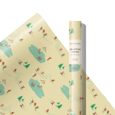 Winter Mice Holiday Continuous Wrap|Red Cap Cards