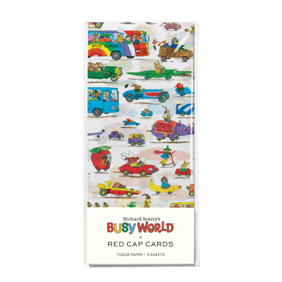 Busytown Cars Tissue Paper|Red Cap Cards
