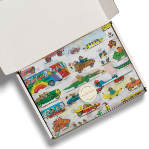 Busytown Cars Tissue Paper|Red Cap Cards