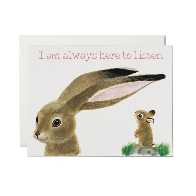 Here to Listen Friendship Card|Red Cap Cards