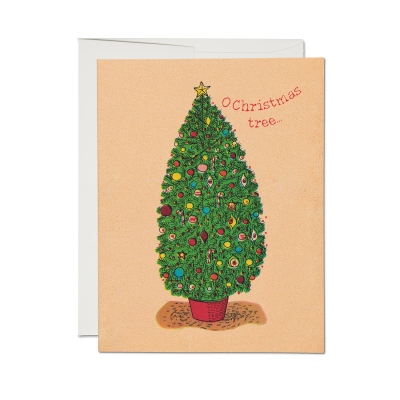 O Christmas Tree Holiday Card|Red Cap Cards
