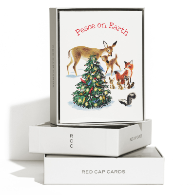 Peaceful Critters Holiday Boxed Set|Red Cap Cards