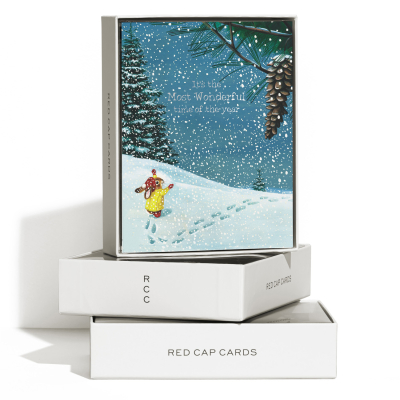 Winter Wonderland FOIL Holiday Boxed Set|Red Cap Cards