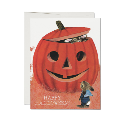 Halloween Pumpkin Card|Red Cap Cards